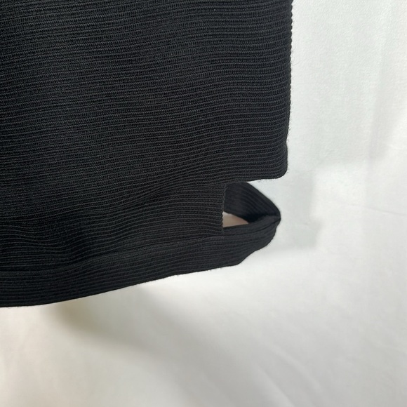 ASOS Black Hip & Thigh Cutout Ribbed Dress Size 14 - Picture 10 of 12